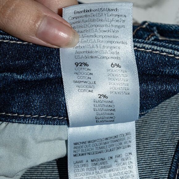 MOTHER Denim Looker Ankle Fray Jeans Buck Stops Here Size 25 - Picture 10 of 11